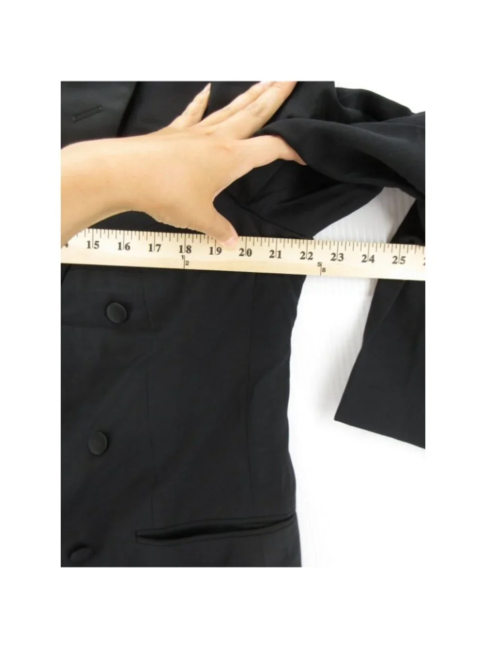VTG Ermenegildo Zegna Sport Coat Men 42 S Tuxedo Blazer Double Breasted *